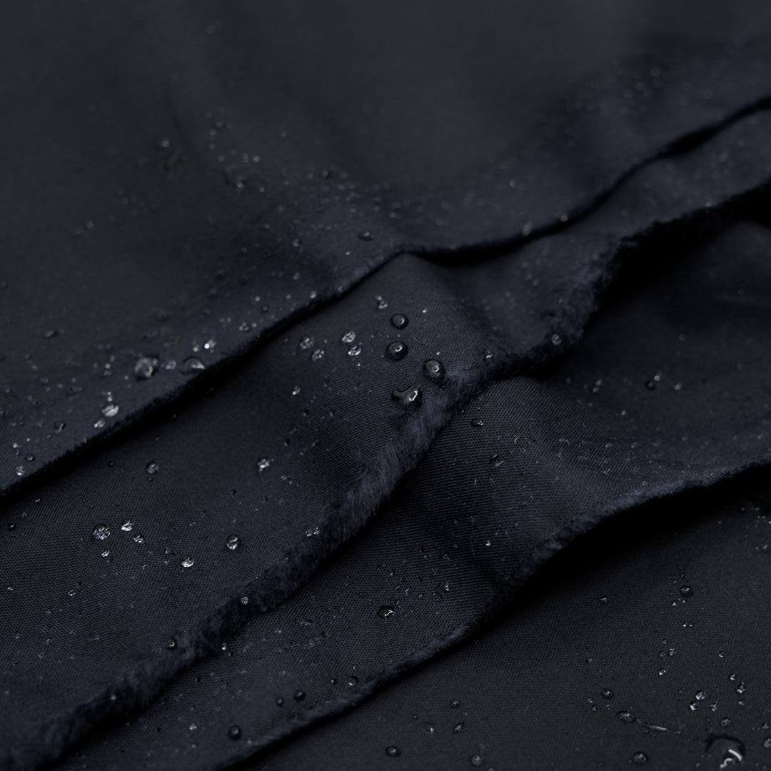 7oz British Millerain Dry Waxed Cotton Poplin - Midnight Blue | Blackbird Fabrics