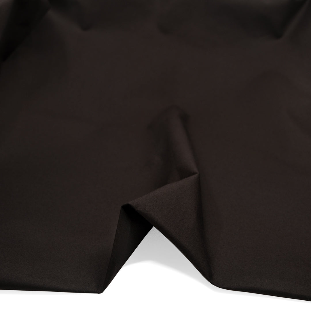 4.5oz Halley Stevenson Dry Waxed Cotton Poplin - Ganache | Blackbird Fabrics