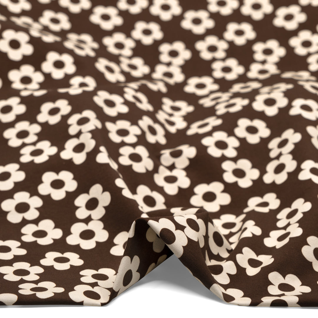 Buttercup Organic Cotton Jersey - Cocoa | Blackbird Fabrics