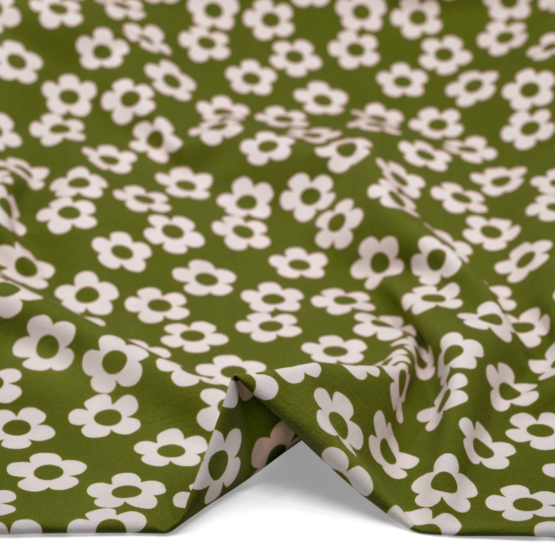 Buttercup Organic Cotton Jersey - Pickle | Blackbird Fabrics
