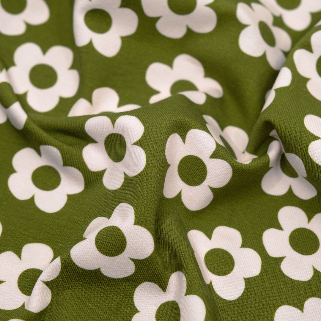 Buttercup Organic Cotton Jersey - Pickle | Blackbird Fabrics