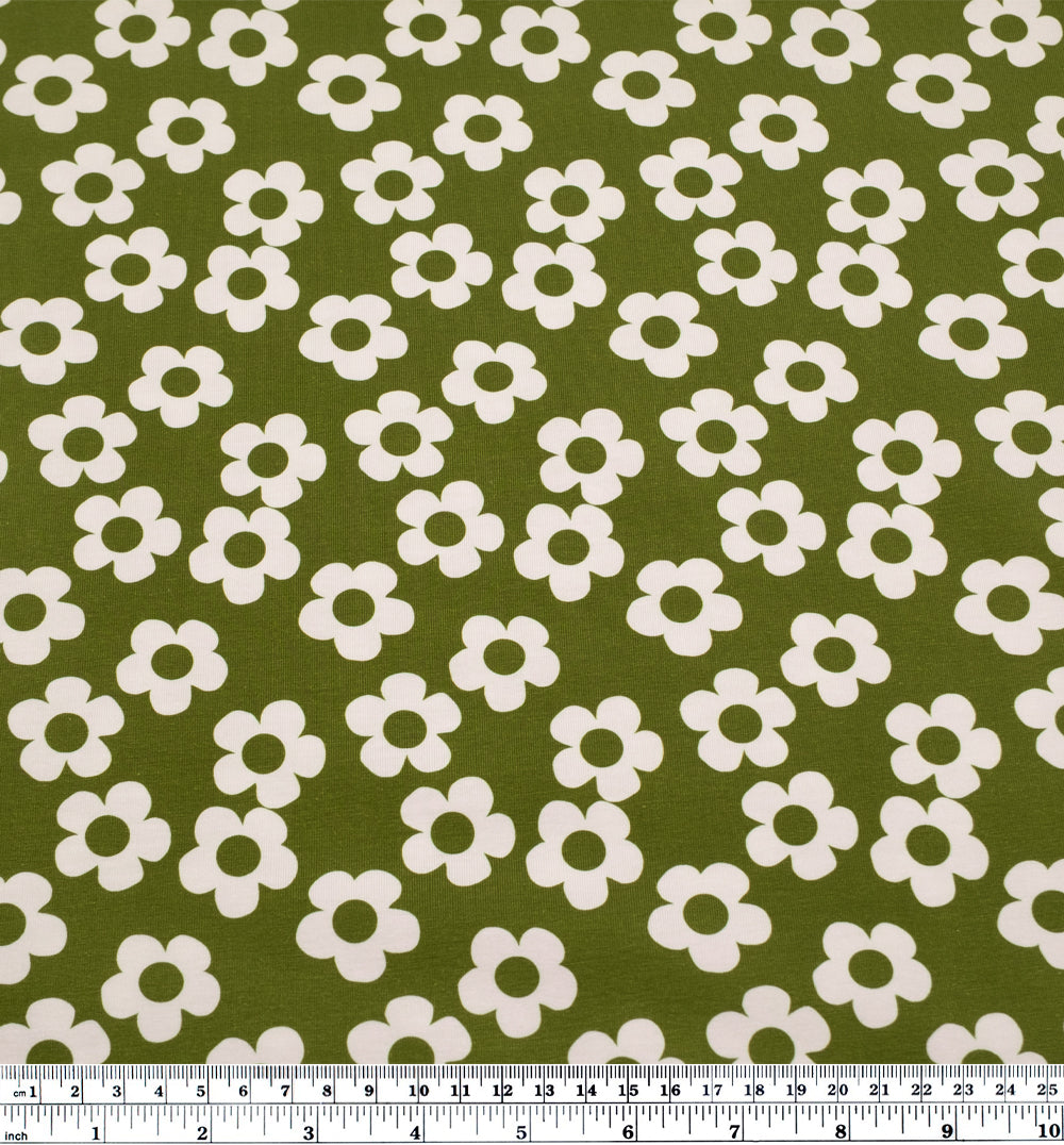 Buttercup Organic Cotton Jersey - Pickle | Blackbird Fabrics