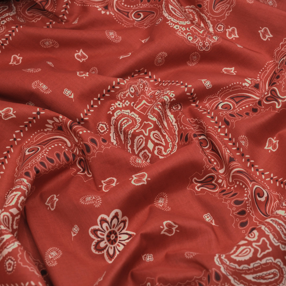 Bandana Cotton Lawn - Ketchup | Blackbird Fabrics