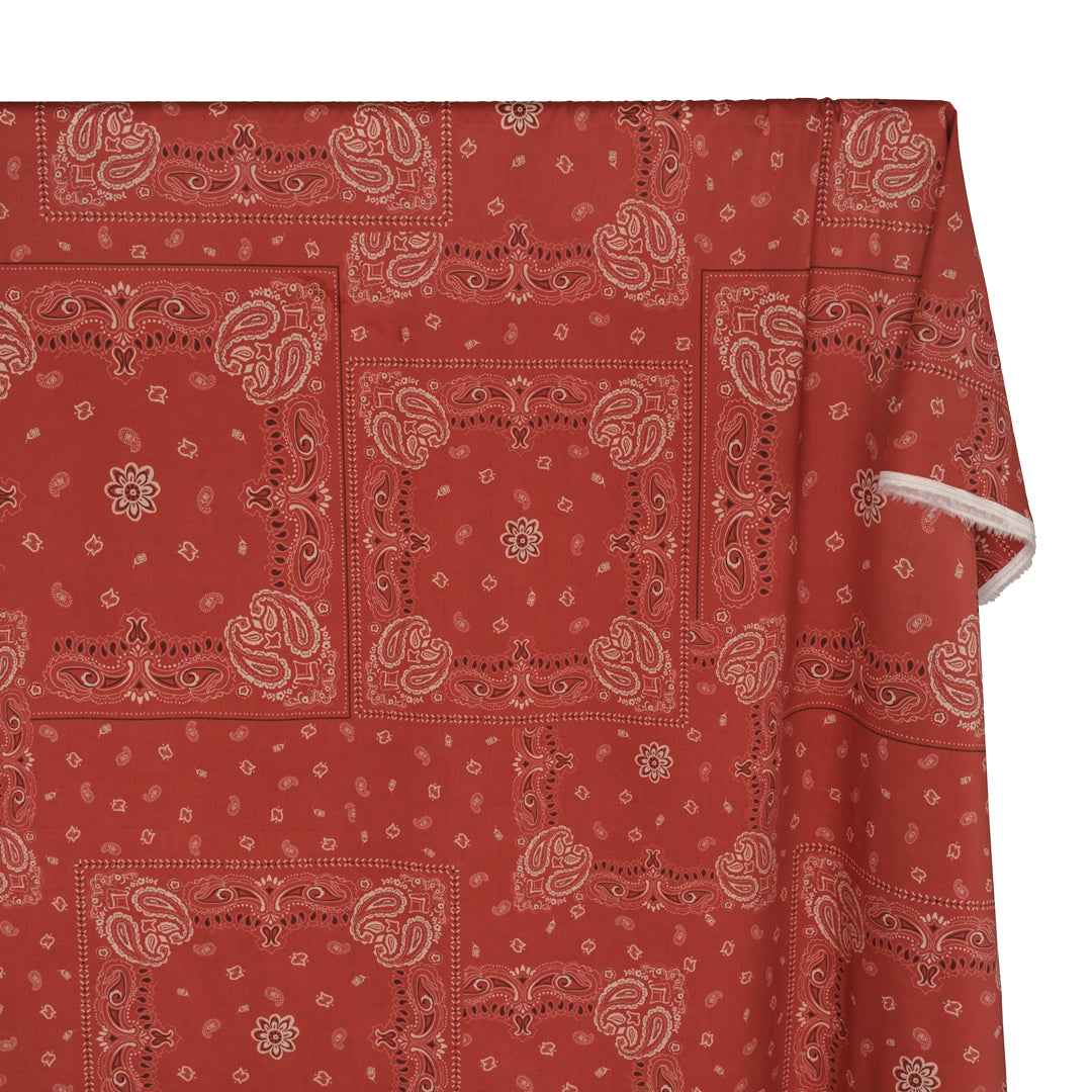 Bandana Cotton Lawn - Ketchup | Blackbird Fabrics