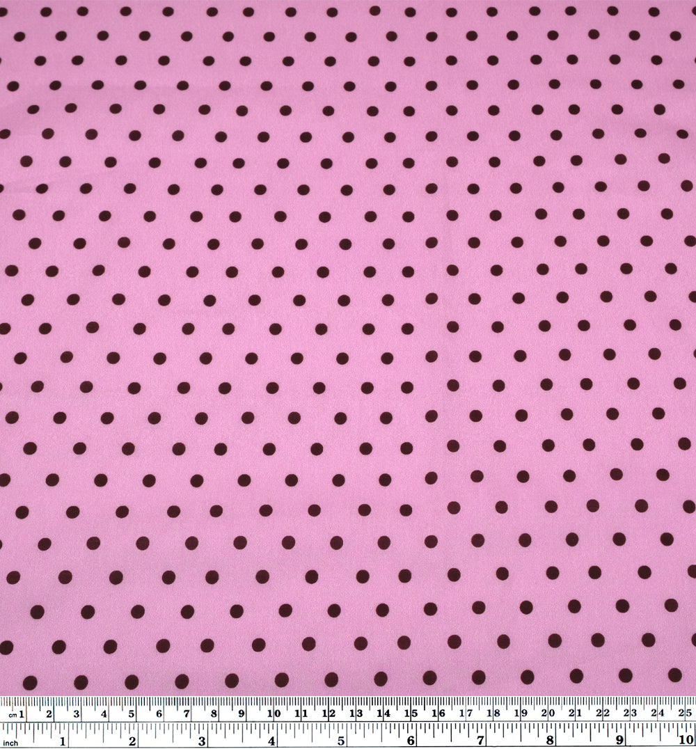*Imperfect Little Dots Printed Cotton Lawn - Frosting/Maroon | Blackbird Fabrics