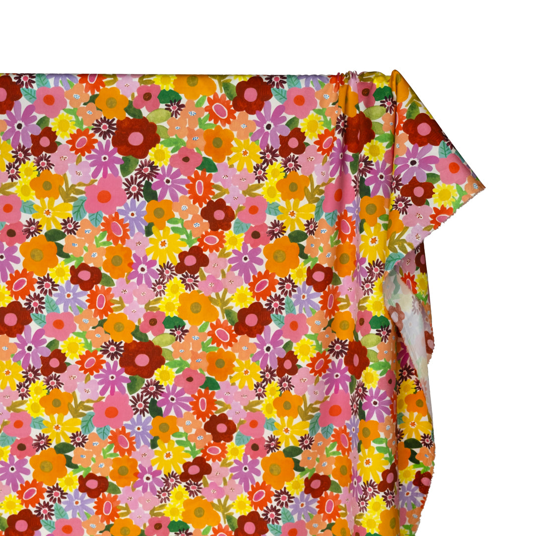 Garden Medley Lightweight Cotton Twill - Berry Bliss | Blackbird Fabrics