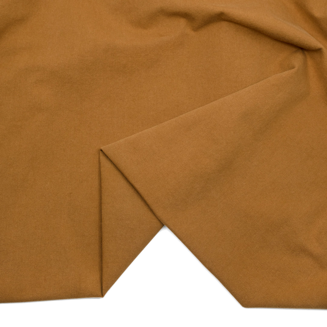 7oz Softened Organic Cotton - Teak | Blackbird Fabrics