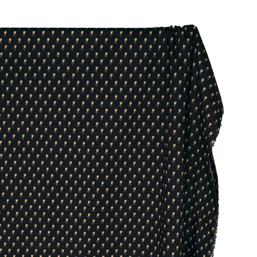 Earthen Printed Cotton Lawn - Black/Multi | Blackbird Fabrics