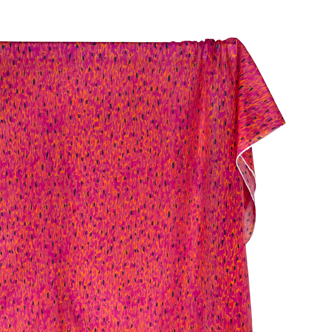 Magma Cotton Silk Voile - Fuchsia/Sherbert | Blackbird Fabrics