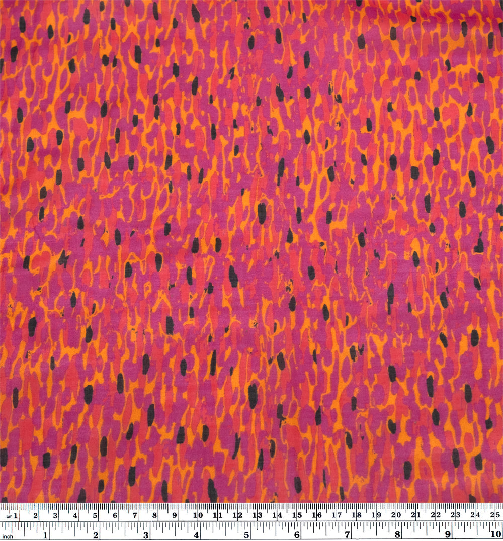 Magma Cotton Silk Voile - Fuchsia/Sherbert | Blackbird Fabrics