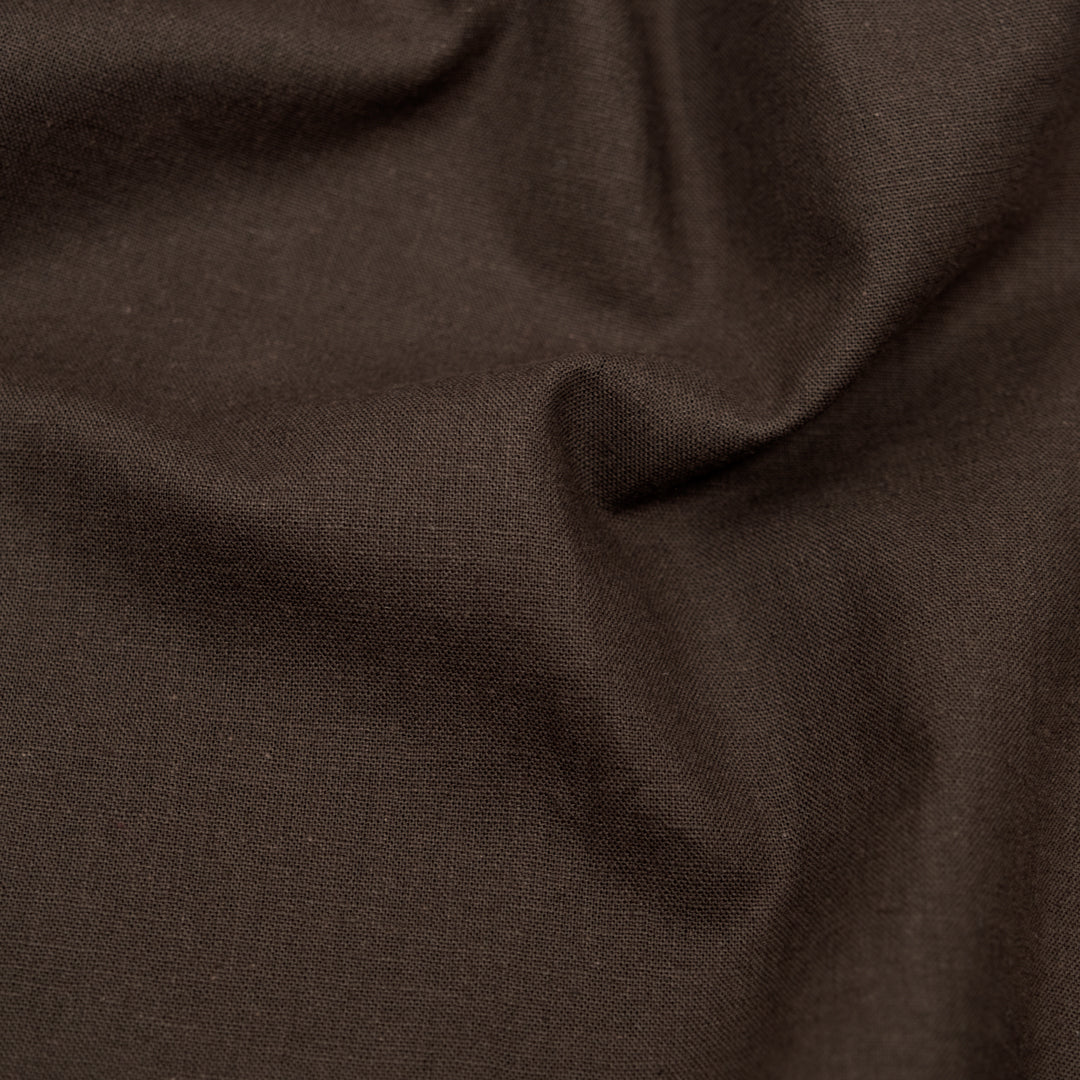 Go-To Linen Cotton Blend - Espresso | Blackbird Fabrics