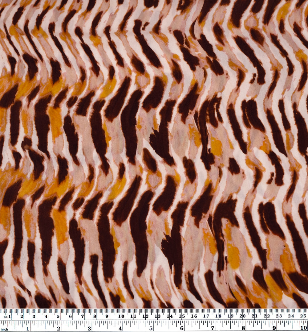 Agate Swirl TENCEL™ Lyocell Twill - Blush/Coffee Bean | Blackbird Fabrics