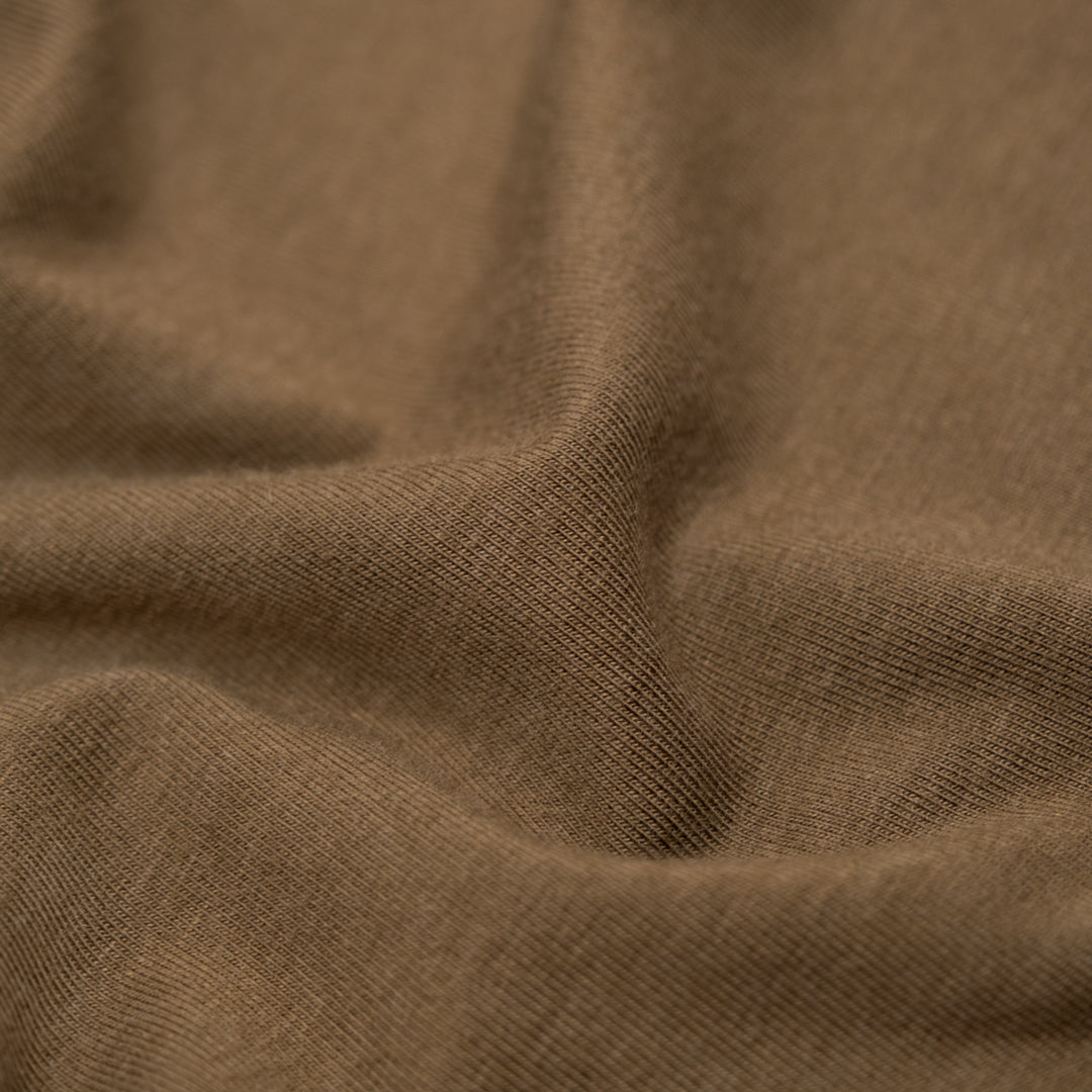 Bamboo Cotton Jersey - Crimini | Blackbird Fabrics