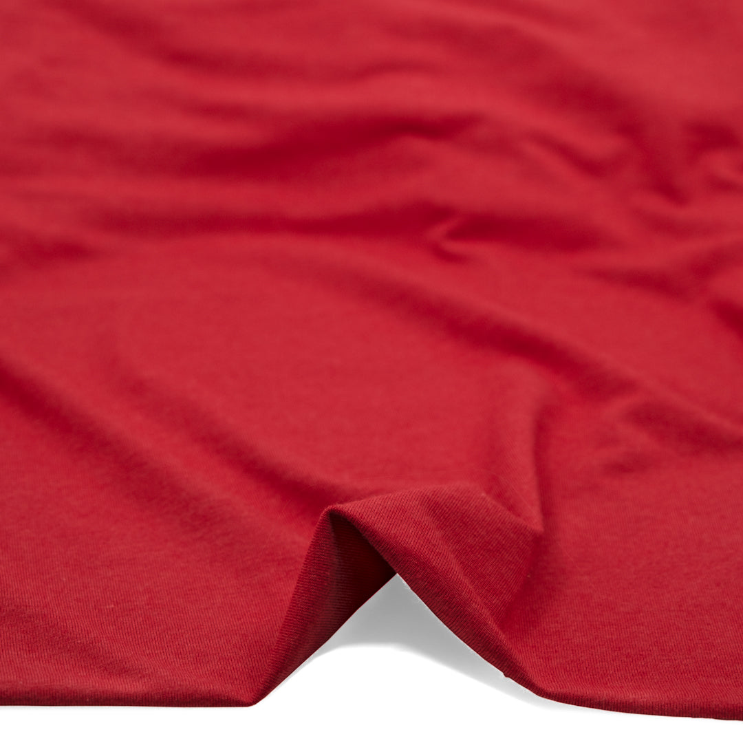 Bamboo Cotton Jersey - Cherry | Blackbird Fabrics