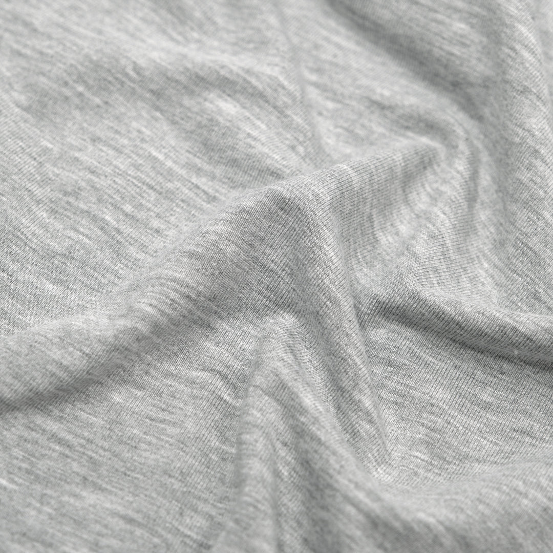 Bamboo Cotton Jersey - Light Heather Grey | Blackbird Fabrics