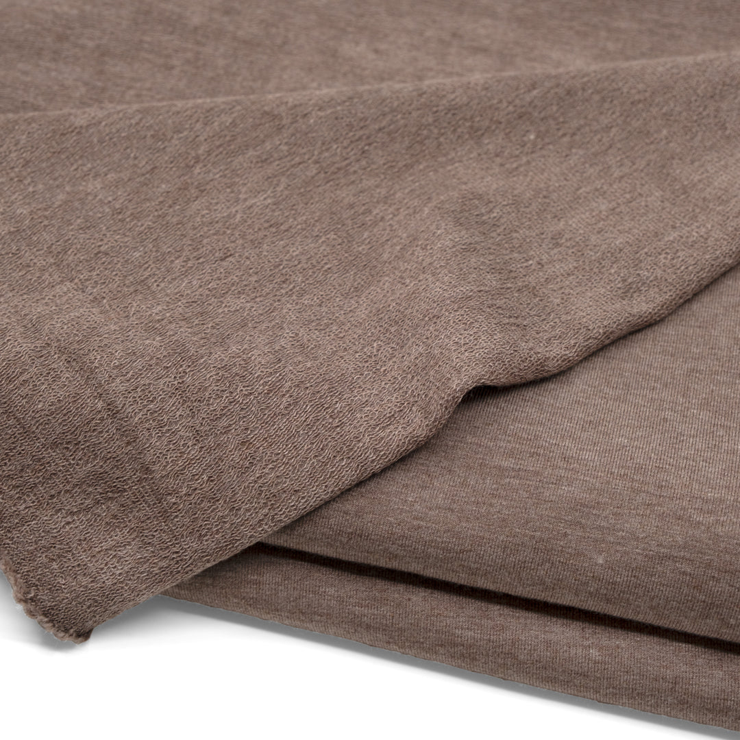 Day Off French Terry - Heather Mocha | Blackbird Fabrics