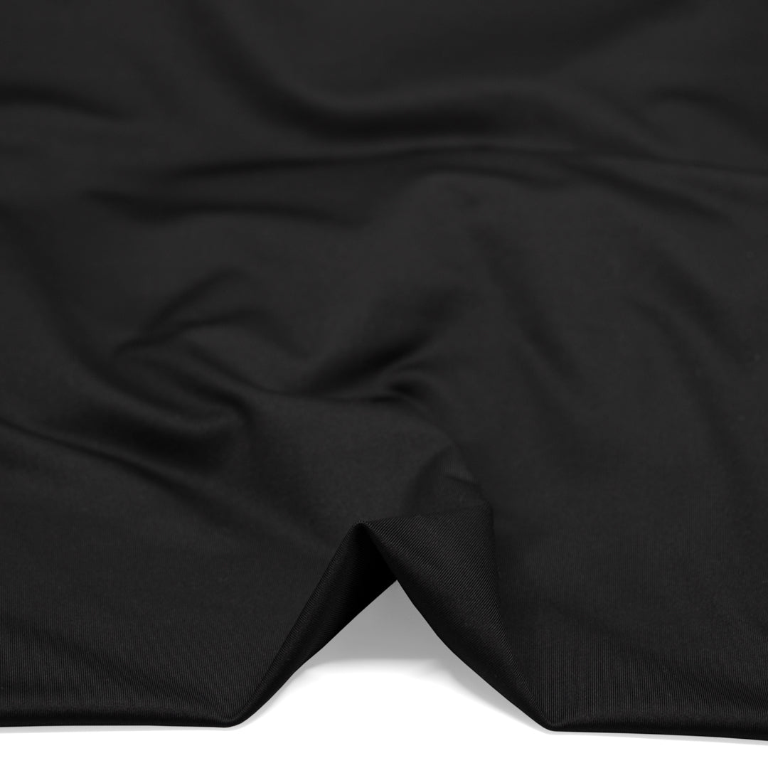 Endurance Recycled Poly Activewear Knit - Black | Blackbird Fabrics