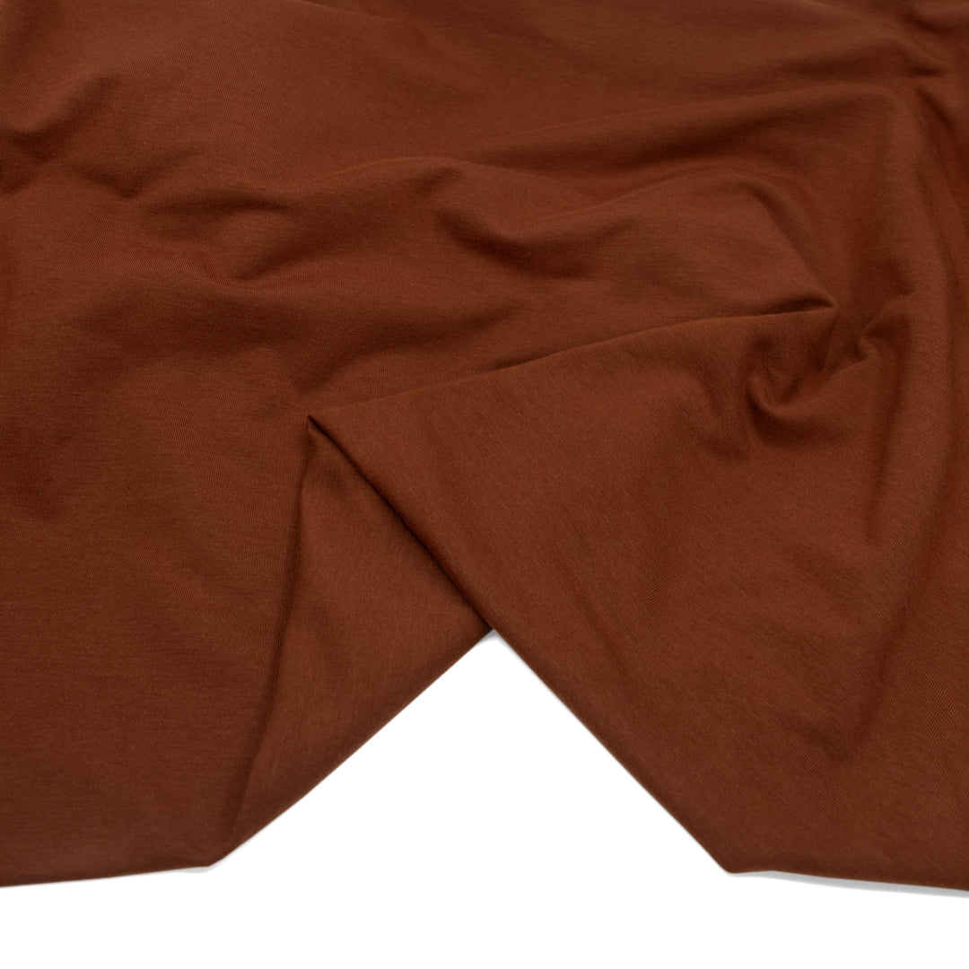 Bamboo & Cotton Stretch Fleece - Toffee | Blackbird Fabrics