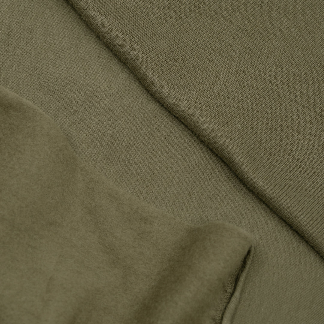 Bamboo & Cotton 2x2 Ribbing - Light Olive | Blackbird Fabrics