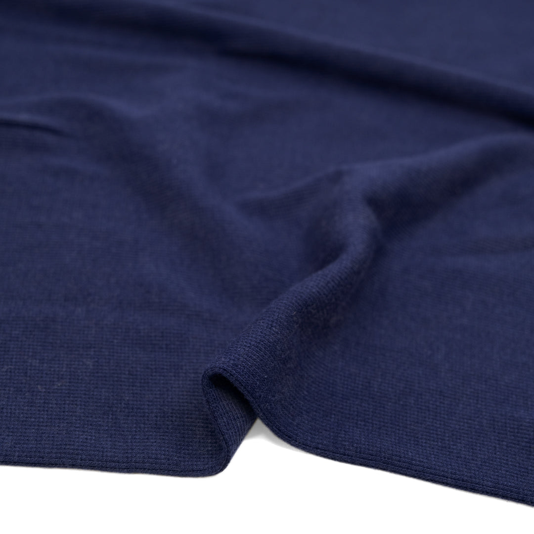 Bamboo & Cotton 2x2 Ribbing - Midnight Blue | Blackbird Fabrics