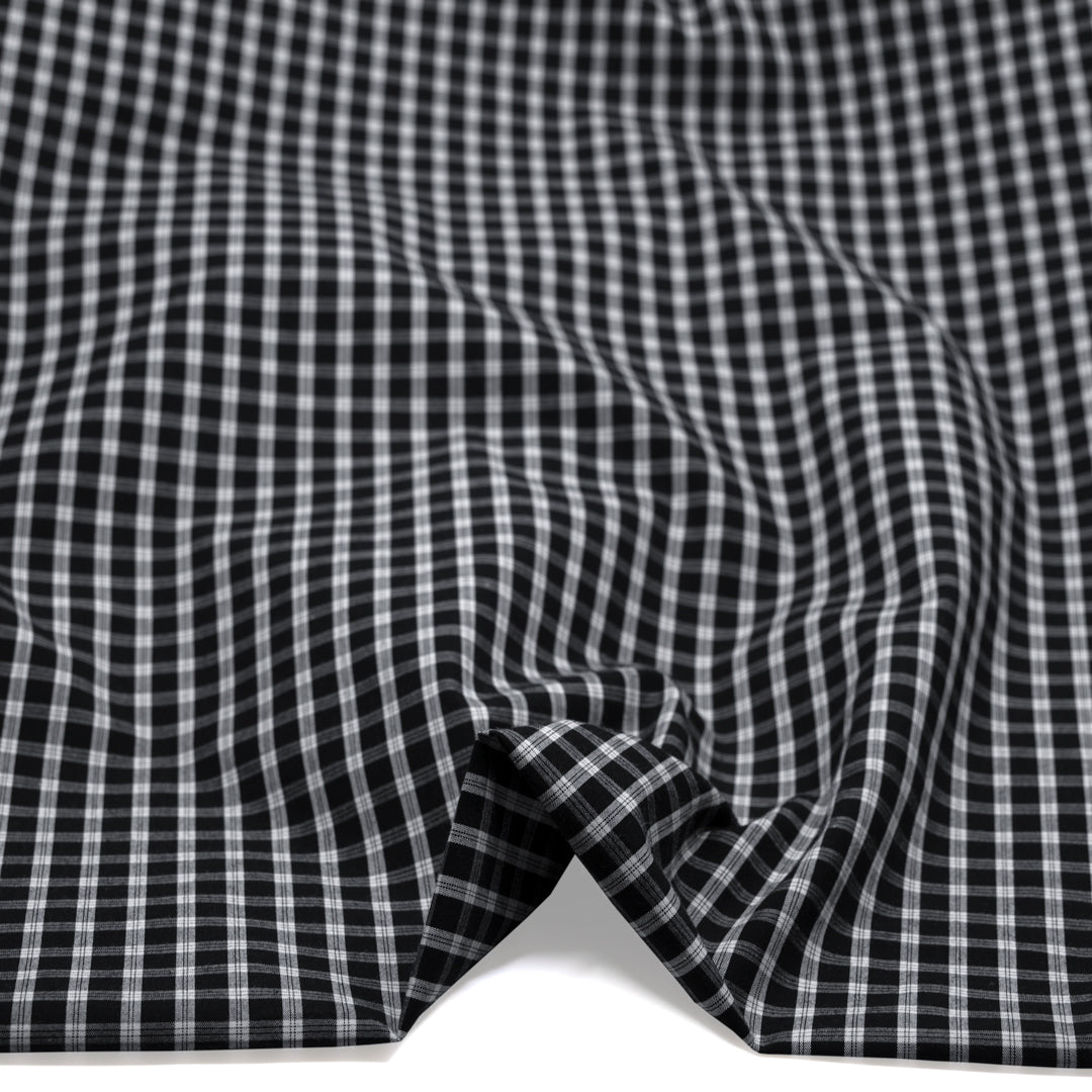 Harvest Plaid Cotton Shirting - Black | Blackbird Fabrics
