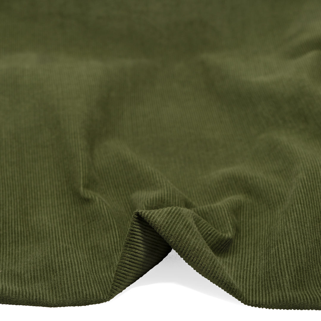 Fine Cotton Corduroy - Dill | Blackbird Fabrics