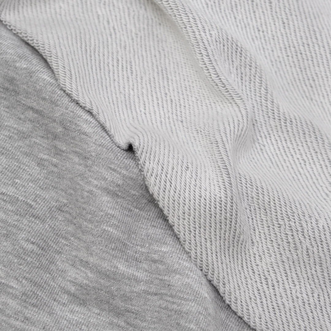 Luxe Cotton Blend French Terry - Heather Grey | Blackbird Fabrics