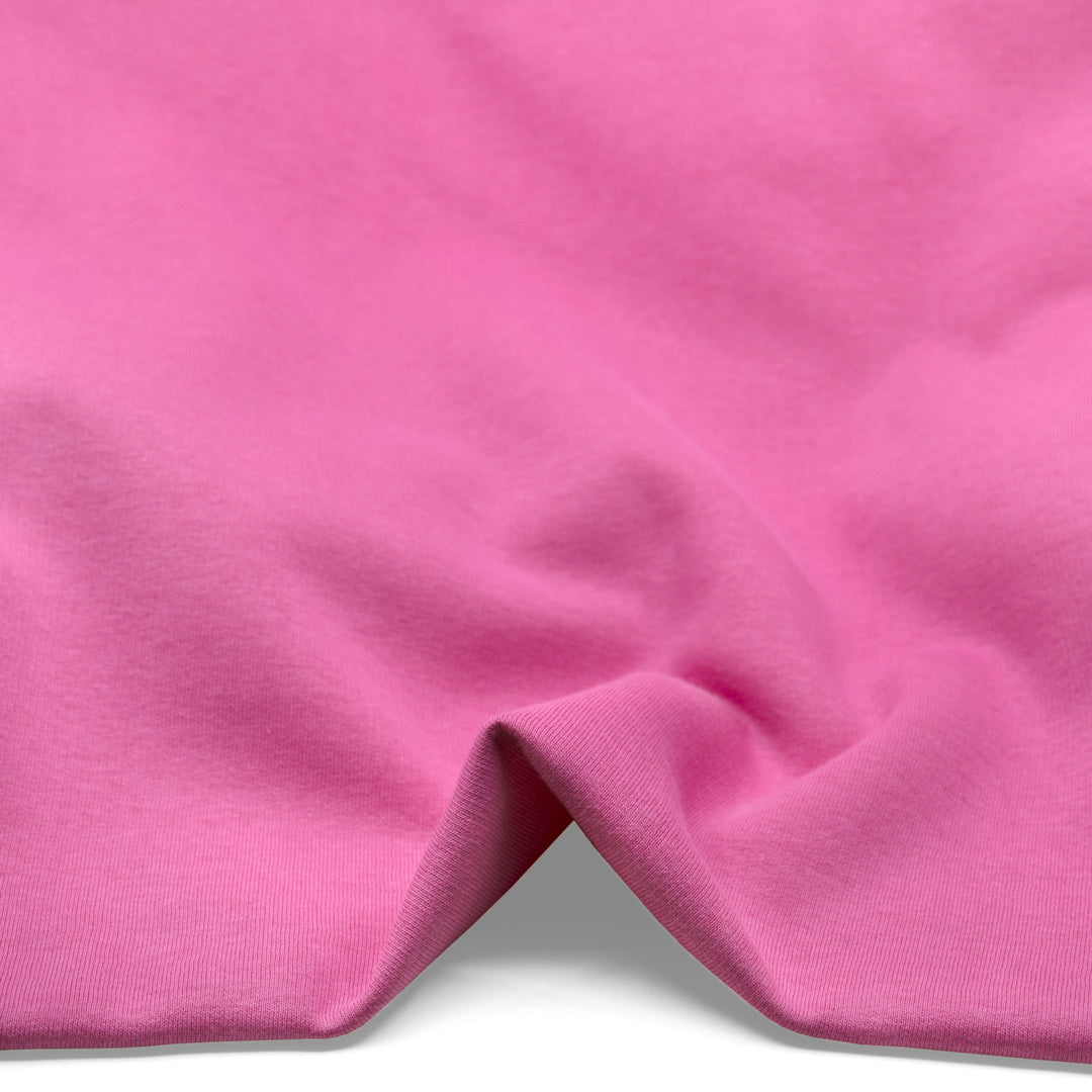 Laidback Cotton Blend Sweatshirt Fleece - Gumdrop | Blackbird Fabrics