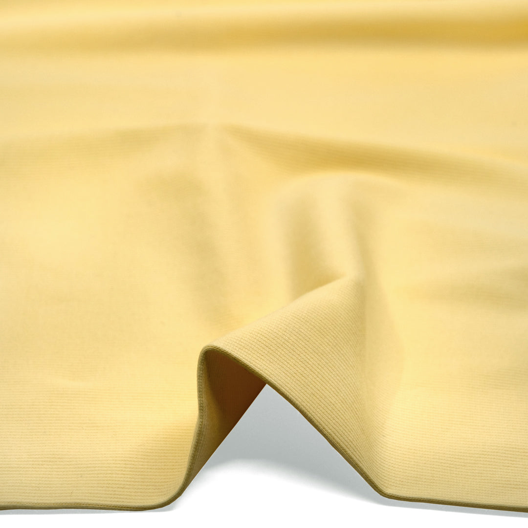 Laidback Cotton Sweatshirt Ribbing - Butter | Blackbird Fabrics