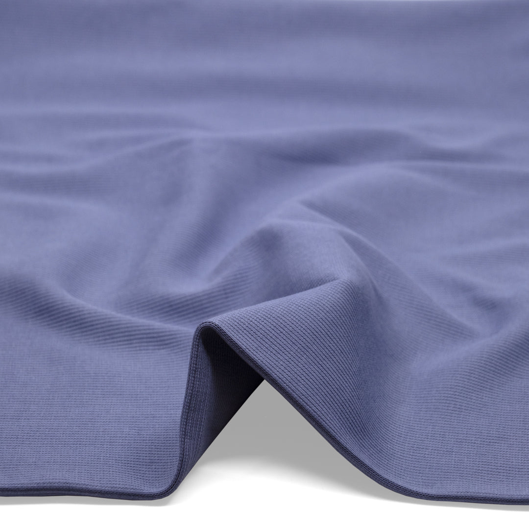 Laidback Cotton Sweatshirt Ribbing - Periwinkle | Blackbird Fabrics