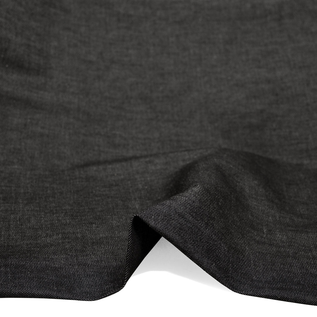 7.5oz Japanese Non-Stretch Denim - Vintage Black | Blackbird Fabrics