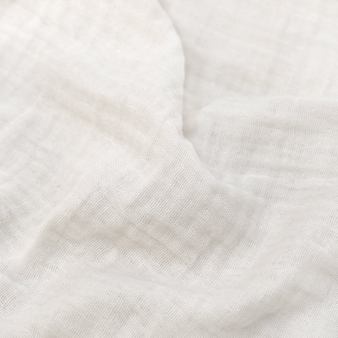 Organic Cotton Double Gauze - Ivory | Blackbird Fabrics