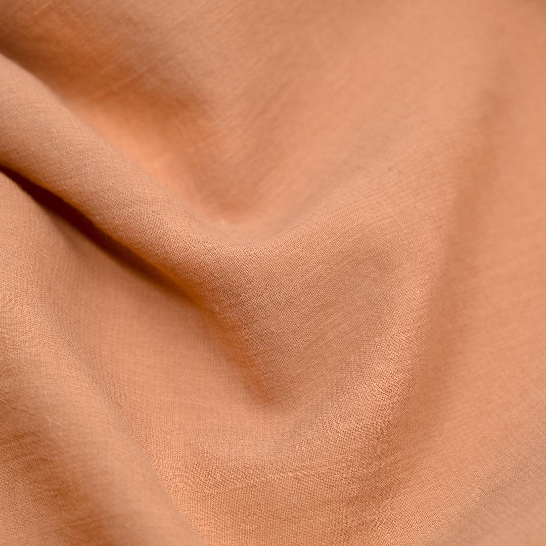 Deadstock Cotton Rayon Crepe Gauze - Peach