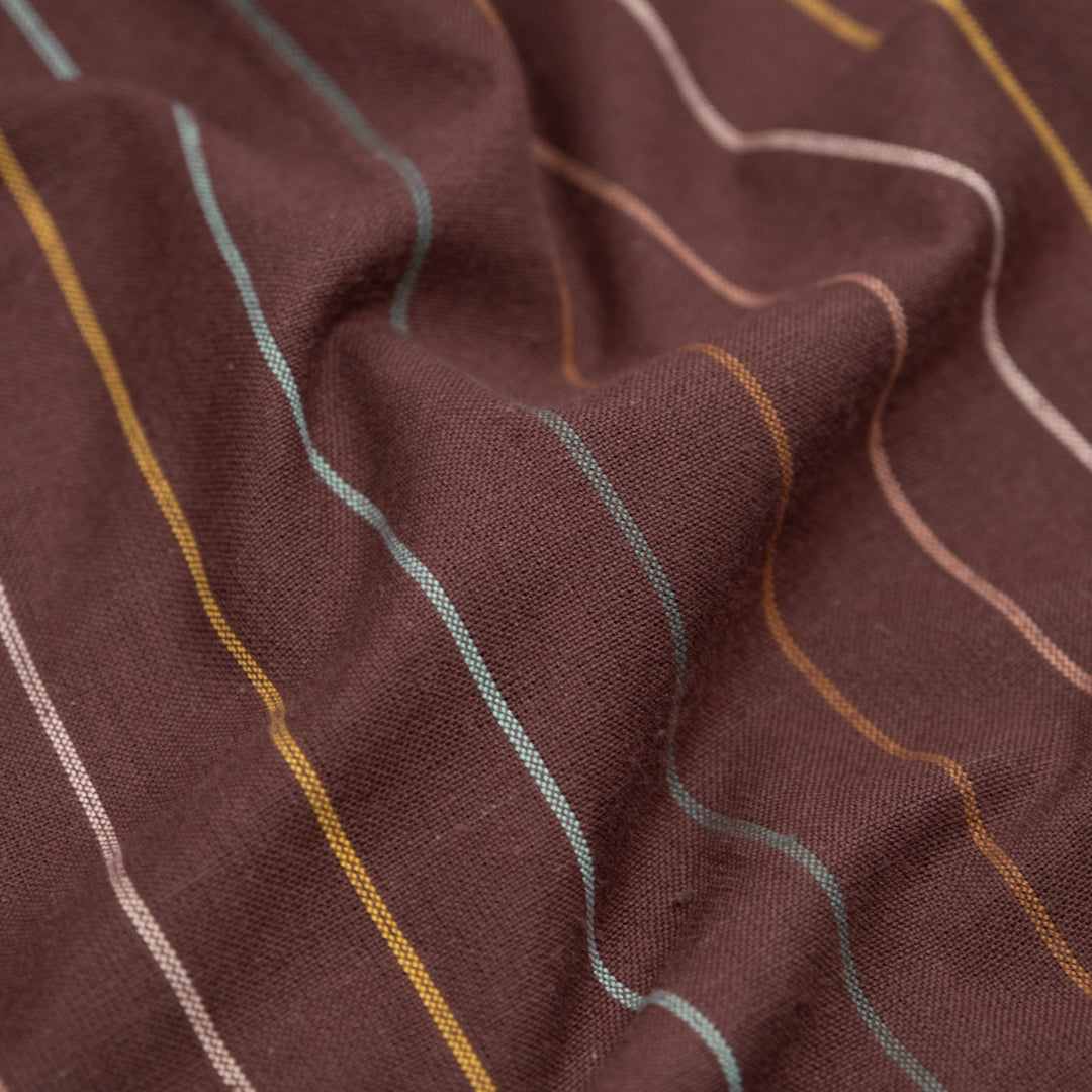 Fableism Skinny Stripe Cotton - Dusk | Blackbird Fabrics