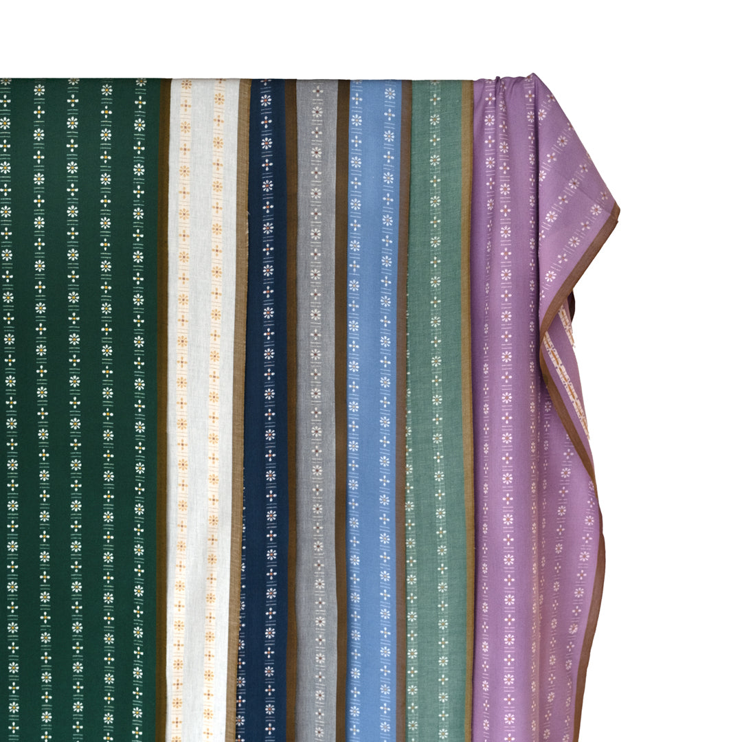 Fableism Forest Forage Daisies Cotton | Blackbird Fabrics