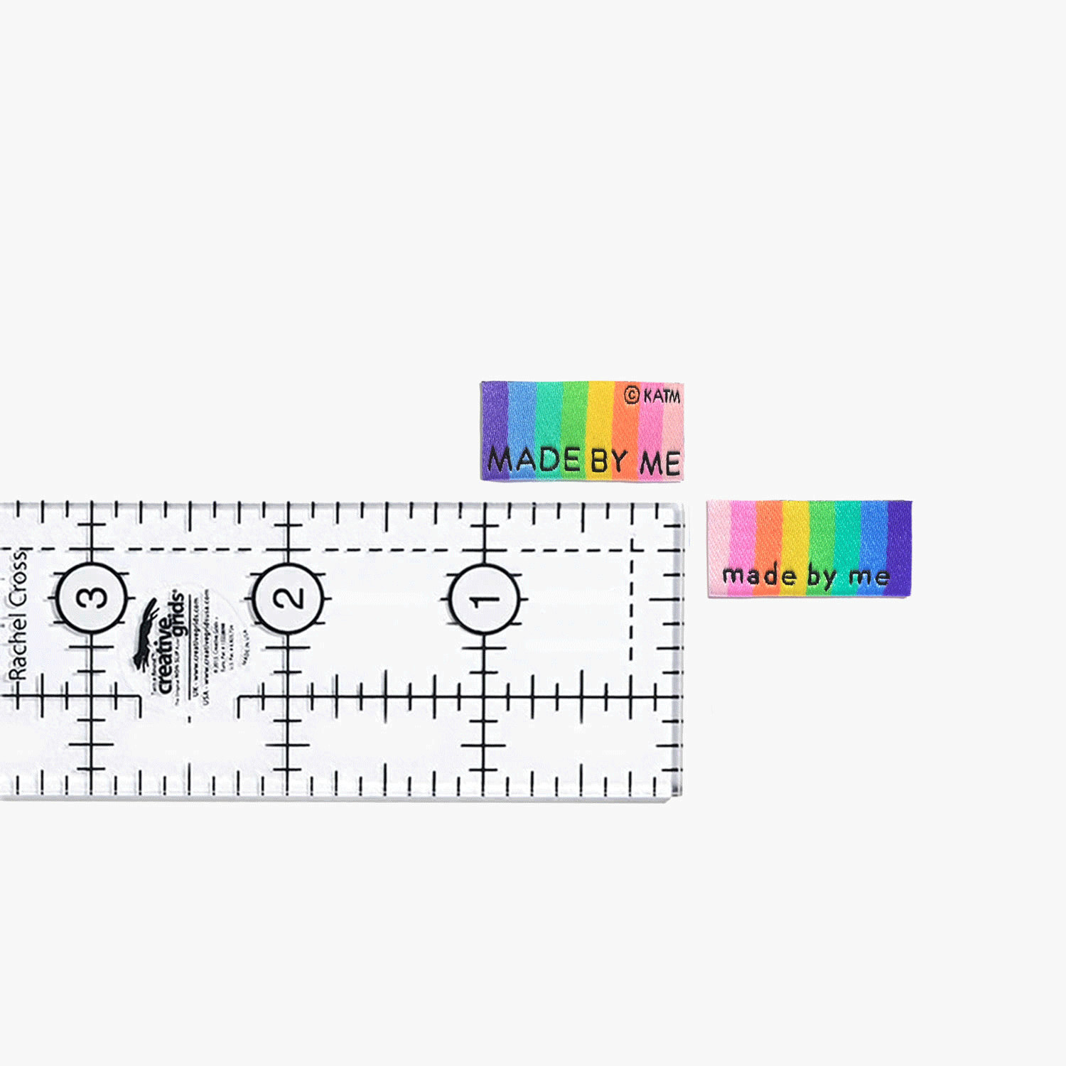 HANDMADE/MADE BY ME RAINBOW Woven Labels | Blackbird Fabrics