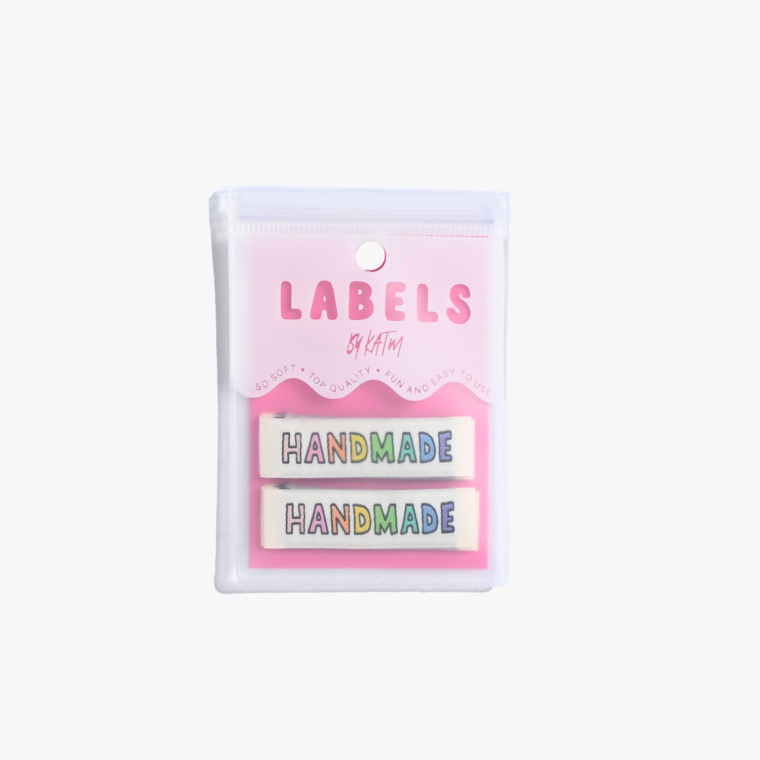 Rainbow HANDMADE Woven Labels