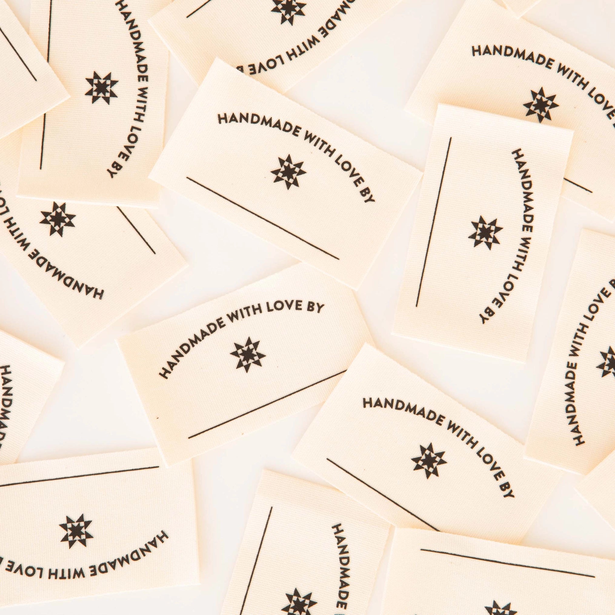 HANDMADE WITH LOVE Organic Cotton Labels By Sarah Hearts | Blackbird Fabrics