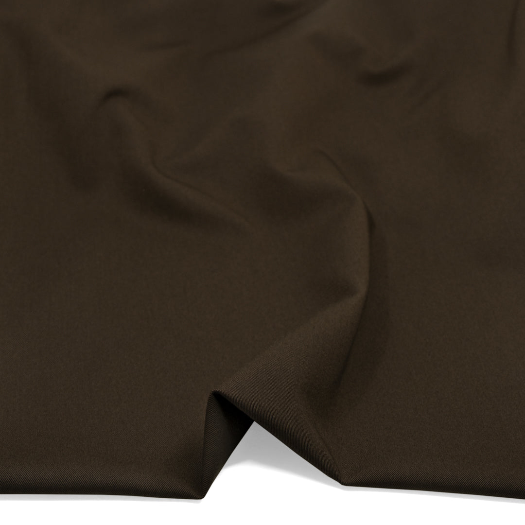 Highrise Poly Viscose Twill Suiting - Espresso | Blackbird Fabrics