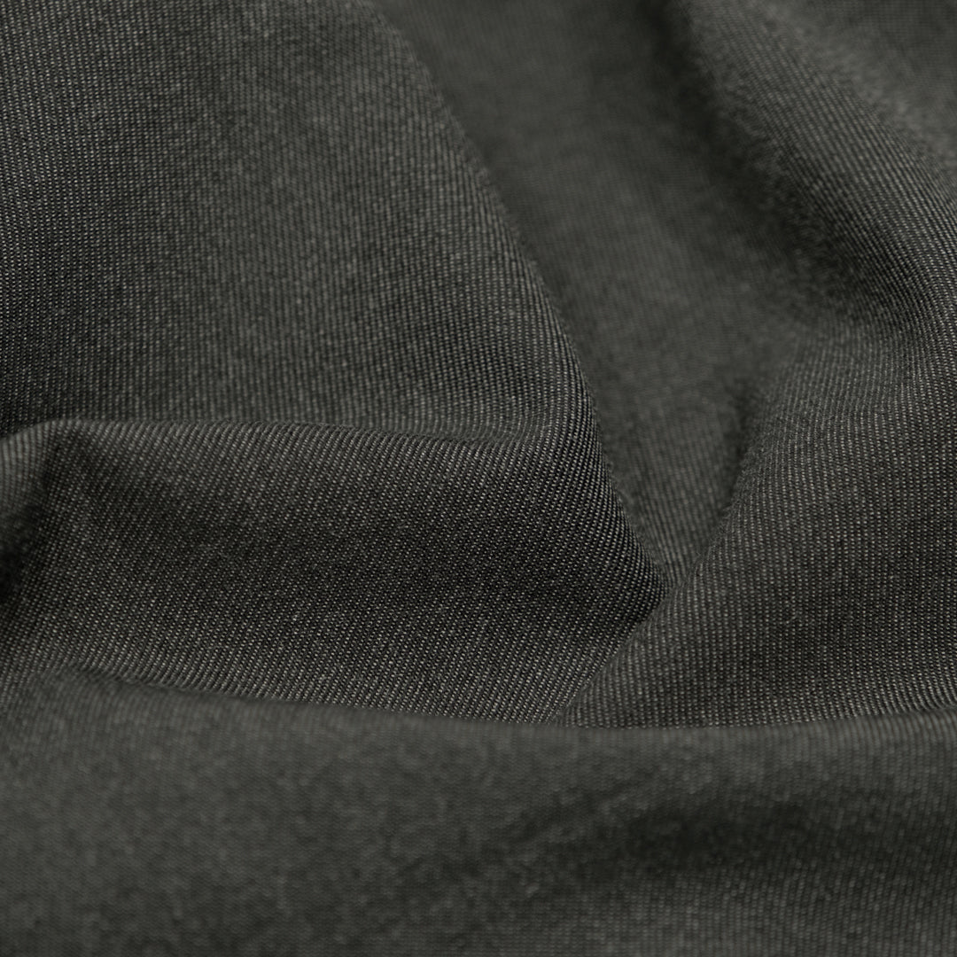 Highrise Poly Viscose Twill Suiting - Heather Charcoal | Blackbird Fabrics