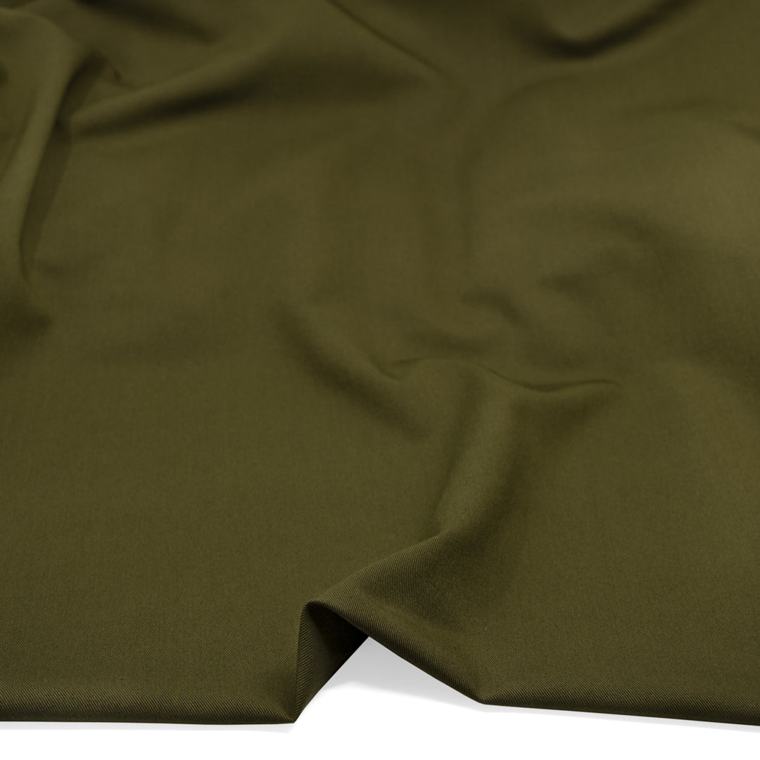 Highrise Poly Viscose Twill Suiting - Kale | Blackbird Fabrics