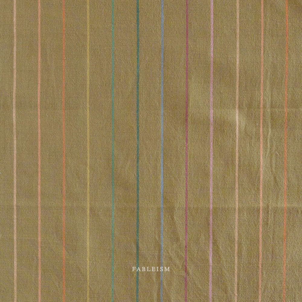 Skinny Stripe Cotton - Clover | Blackbird Fabrics
