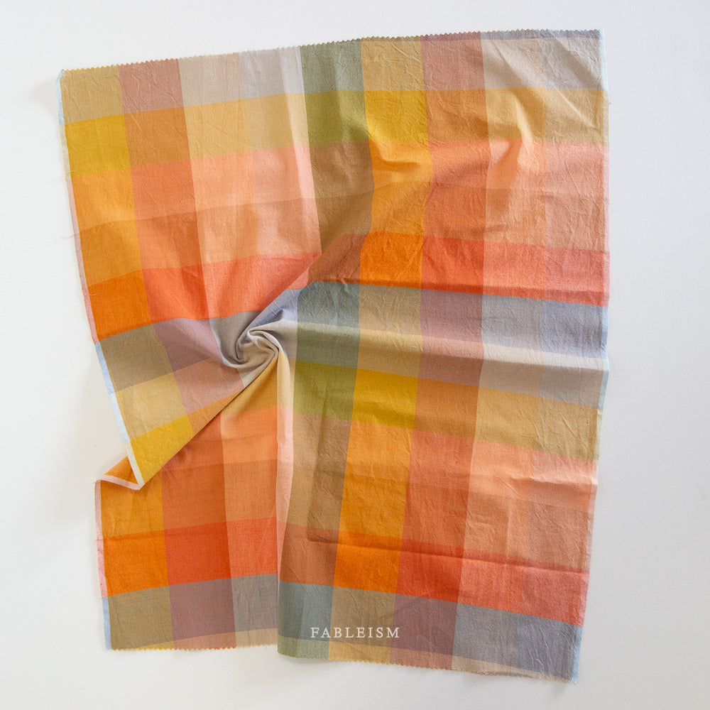 Fableism - Happy Checkers Cotton - Retro | Blackbird Fabrics