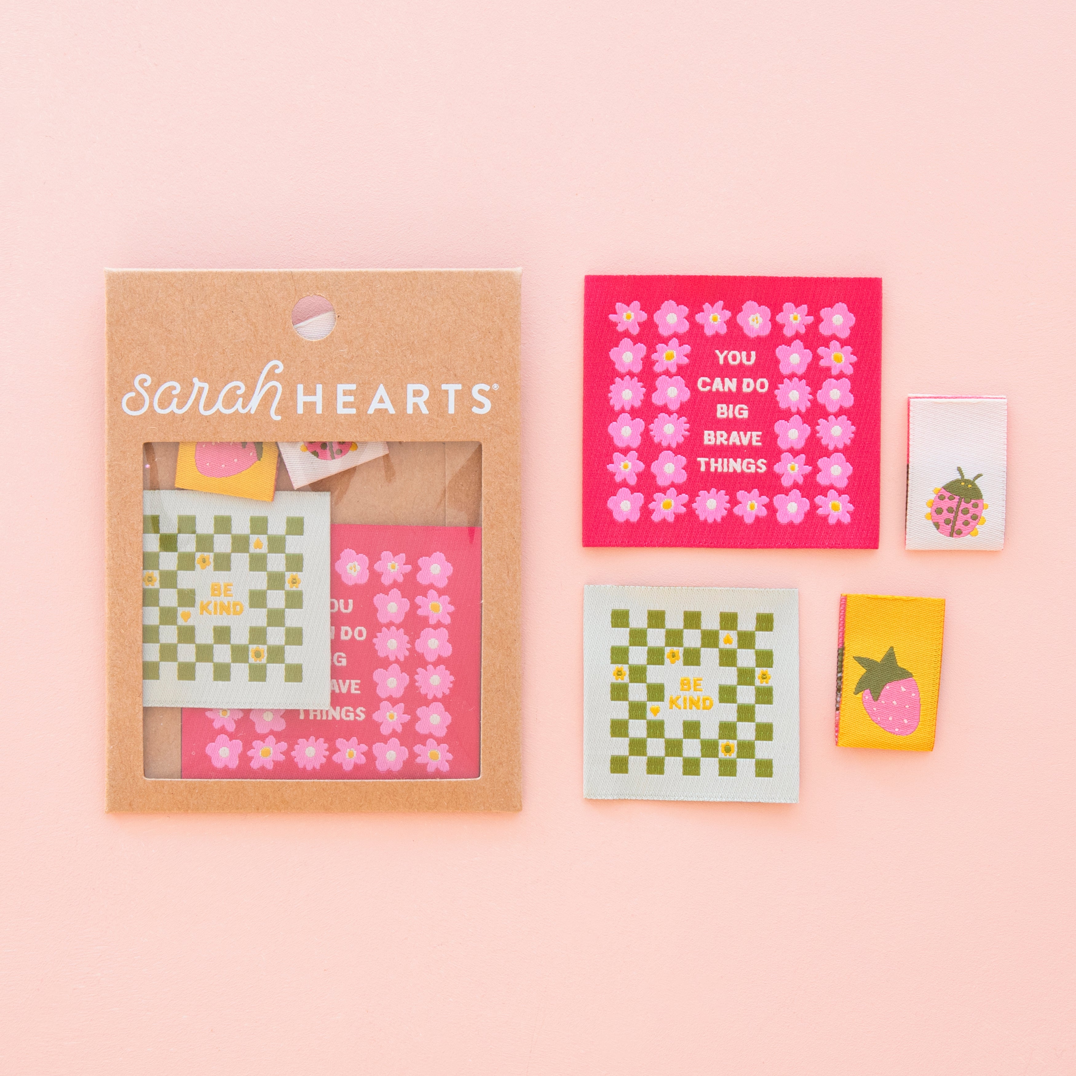 JOYFUL JUNE MULTI-PACK Labels By Sarah Hearts | Blackbird Fabrics