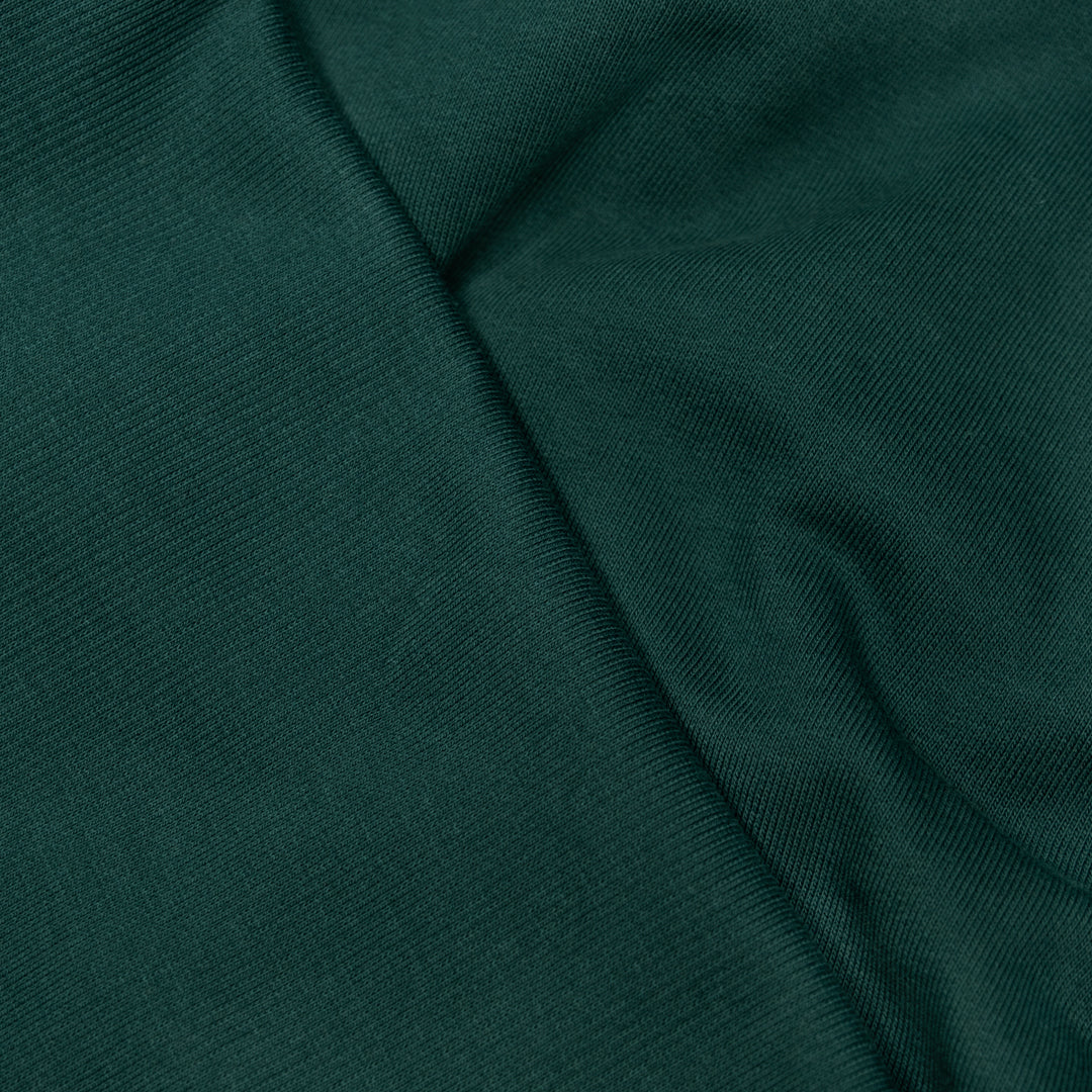 Laidback 100% Cotton Sweatshirt Fleece & Laidback Cotton Sweatshirt Ribbing - Spruce | Blackbird Fabrics