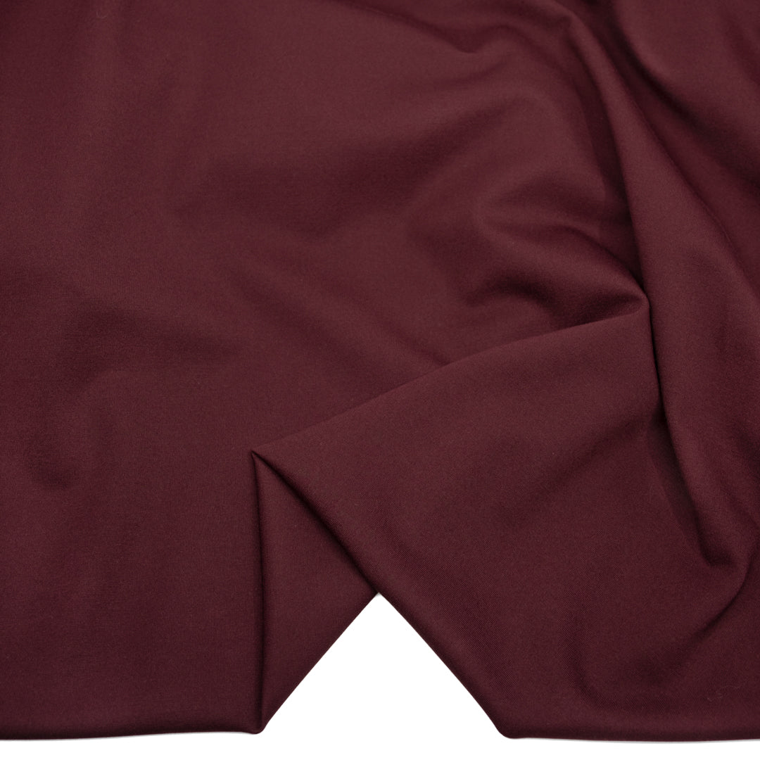 Lightweight Ponte De Roma - Merlot | Blackbird Fabrics