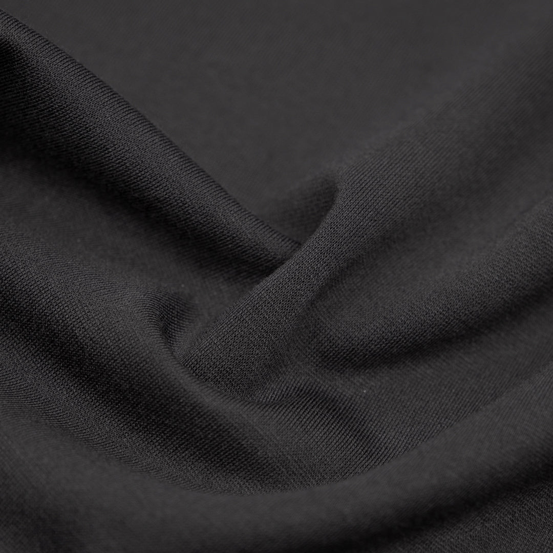 Lightweight Ponte De Roma - Smoke | Blackbird Fabrics