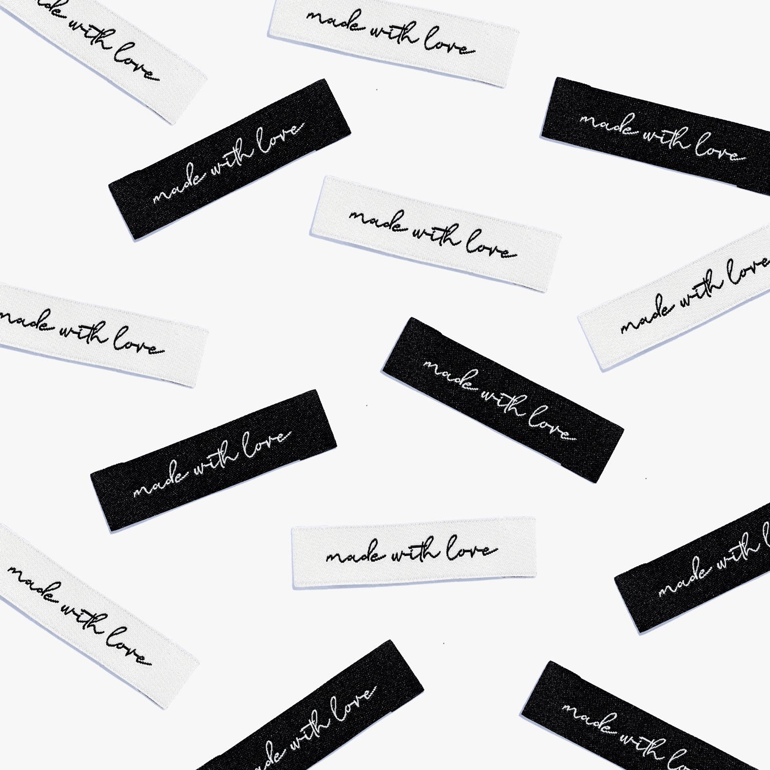 MADE WITH LOVE Woven Labels | Blackbird Fabrics