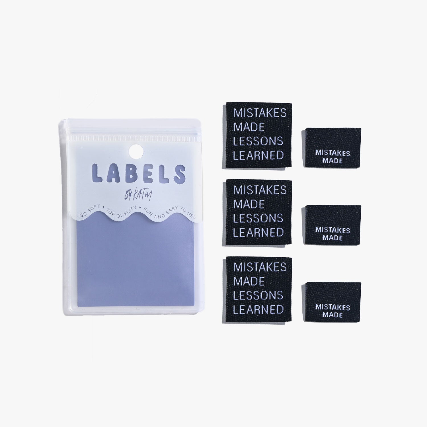MISTAKES MADE LESSONS LEARNED Woven Labels