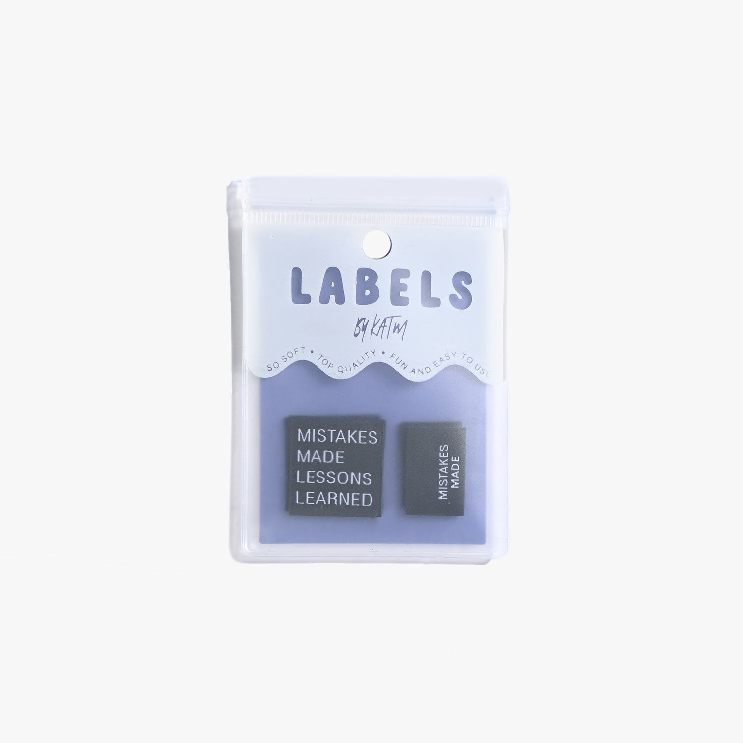 MISTAKES MADE LESSONS LEARNED Woven Labels